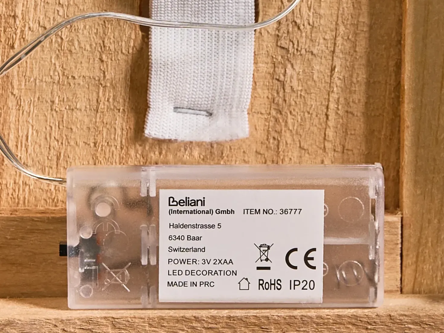 Decorazione natalizia LED LENTIRA Lampada da palo 80 cm Marrone chiaro