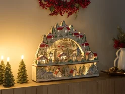 Decorazione natalizia LED BOLKESJO 39 cm Marrone chiaro