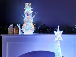 Decorazione natalizia LED ARCTICA Pupazzo di neve 43 cm Multicolore