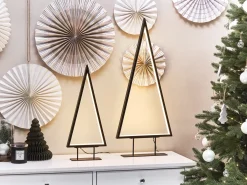 Decorazione natalizia LED LOPPI Albero di Natale 47/69 cm Nero