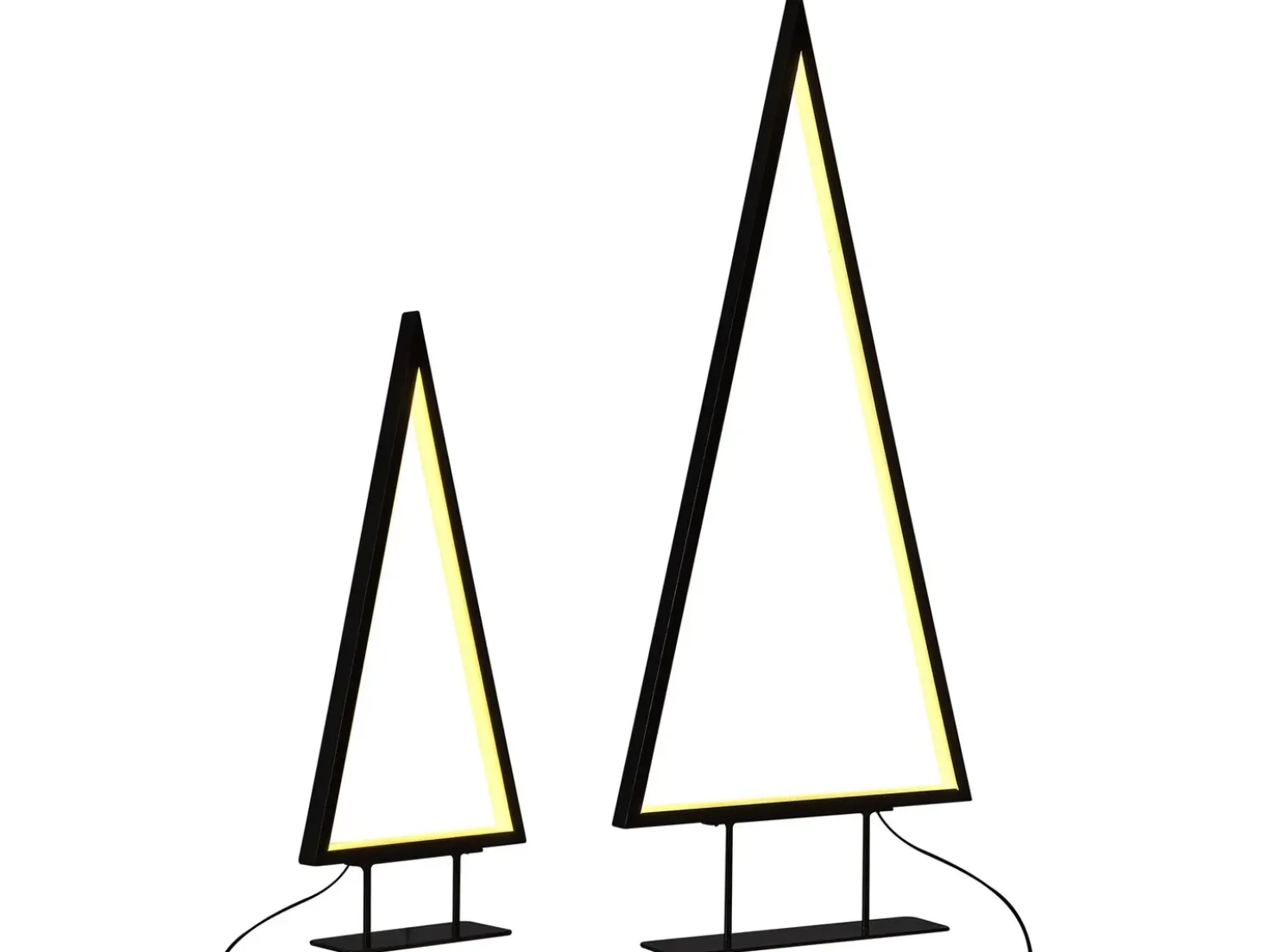Decorazione natalizia LED LOPPI Albero di Natale 47/69 cm Nero