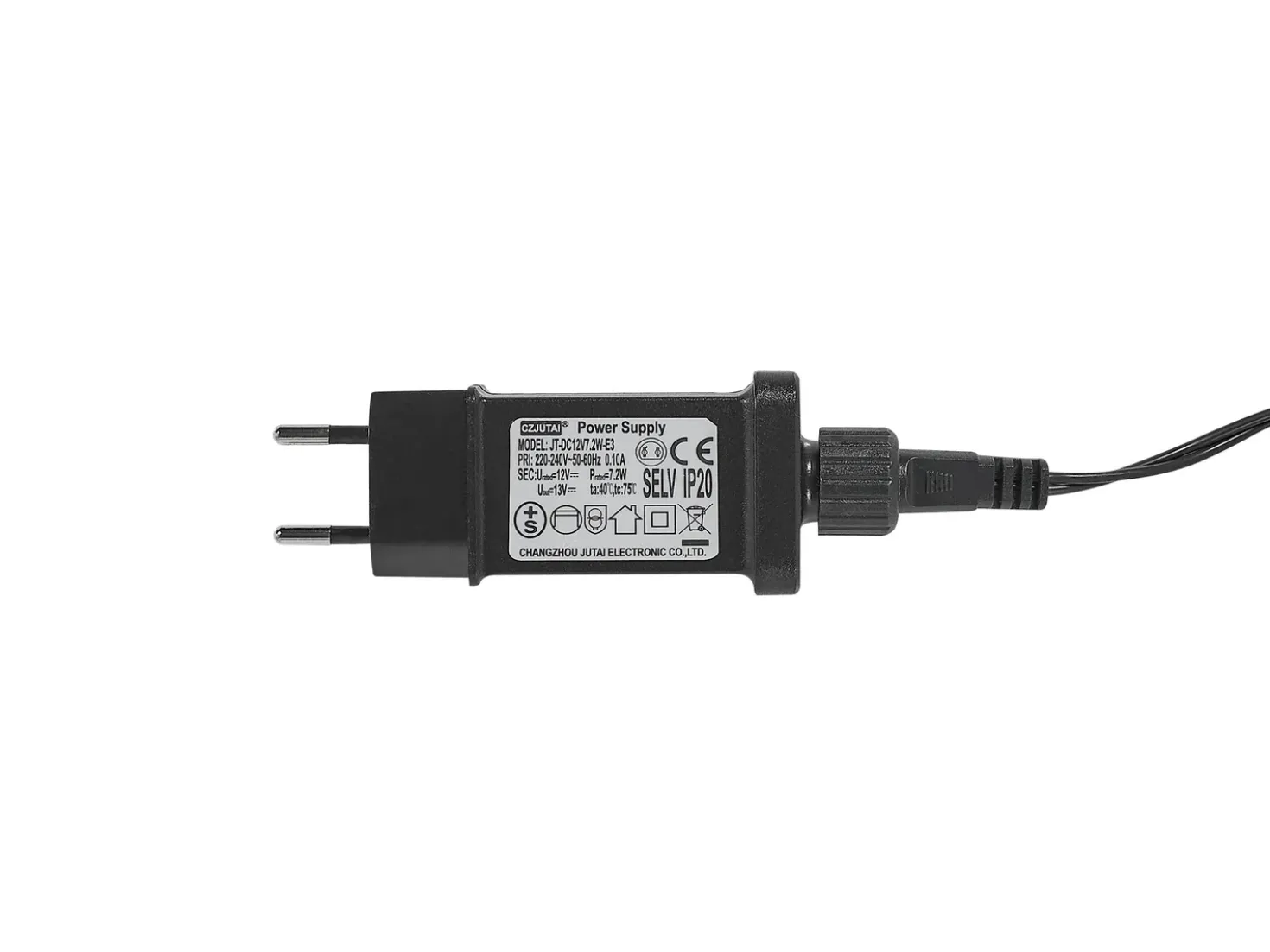 Decorazione natalizia LED LOPPI Albero di Natale 47/69 cm Nero