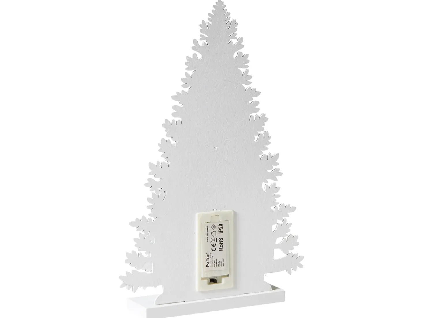 Decorazione natalizia LED EMMESAN Albero di Natale 33 cm Bianco
