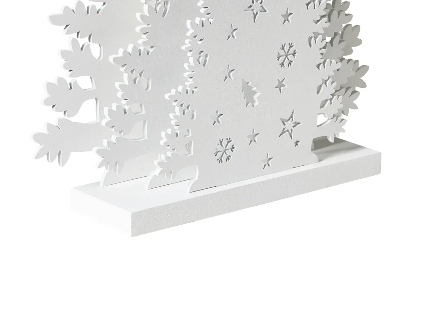 Decorazione natalizia LED EMMESAN Albero di Natale 33 cm Bianco