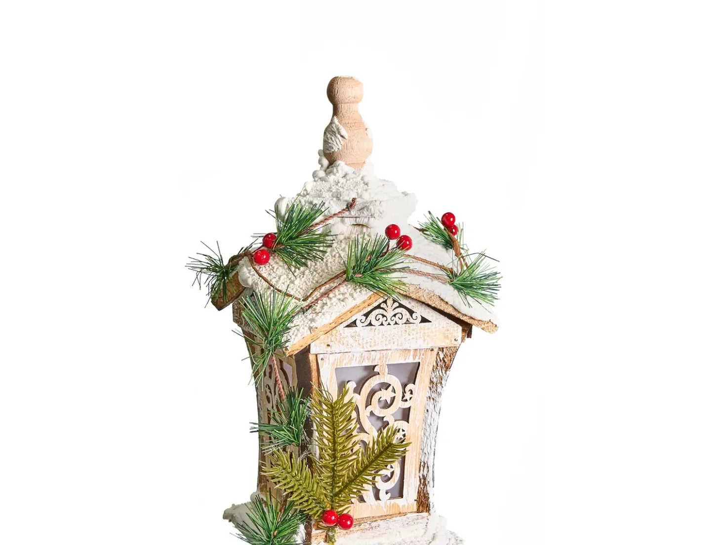 Decorazione natalizia LED LIESVESI Lampada da palo 80 cm Marrone chiaro
