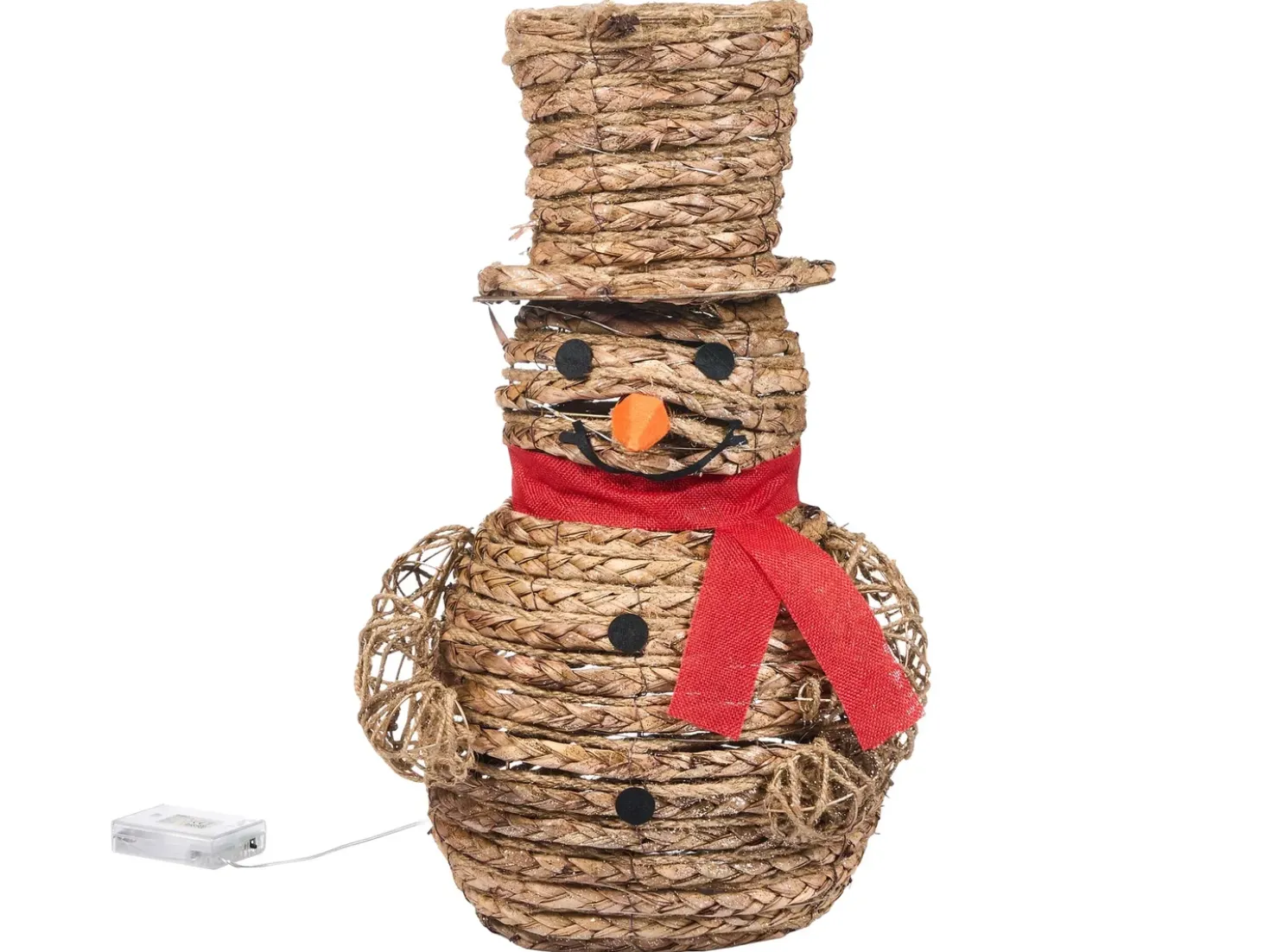 Decorazione natalizia LED OLAFSVIK Pupazzo di neve 52 cm Naturale