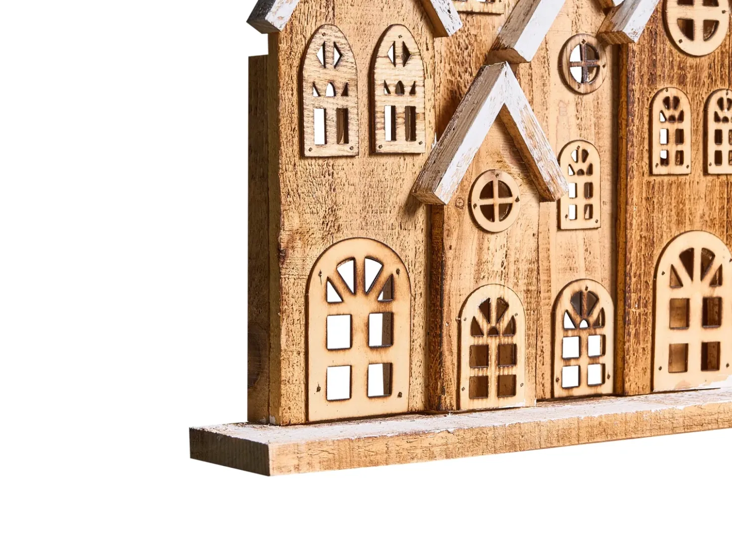 Decorazione natalizia LED MALLOS Casa 45 cm Marrone