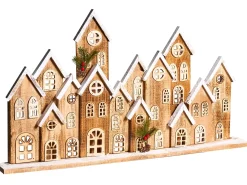 Decorazione natalizia LED MALLOS Casa 45 cm Marrone
