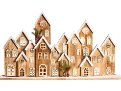 Decorazione natalizia LED MALLOS Casa 45 cm Marrone