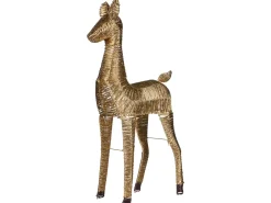 Decorazione natalizia LED AKUREYRI Renna 110 cm Oro