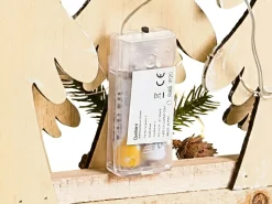 Decorazione natalizia LED ORIVESI Albero di Natale 30 cm Marrone chiaro