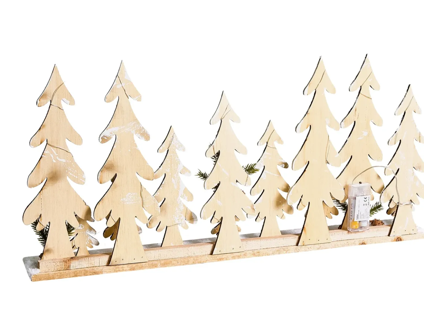 Decorazione natalizia LED ORIVESI Albero di Natale 30 cm Marrone chiaro
