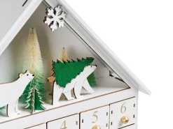 Decorazione natalizia LED MJOSA Calendario dell'Avvento 33 cm Bianco