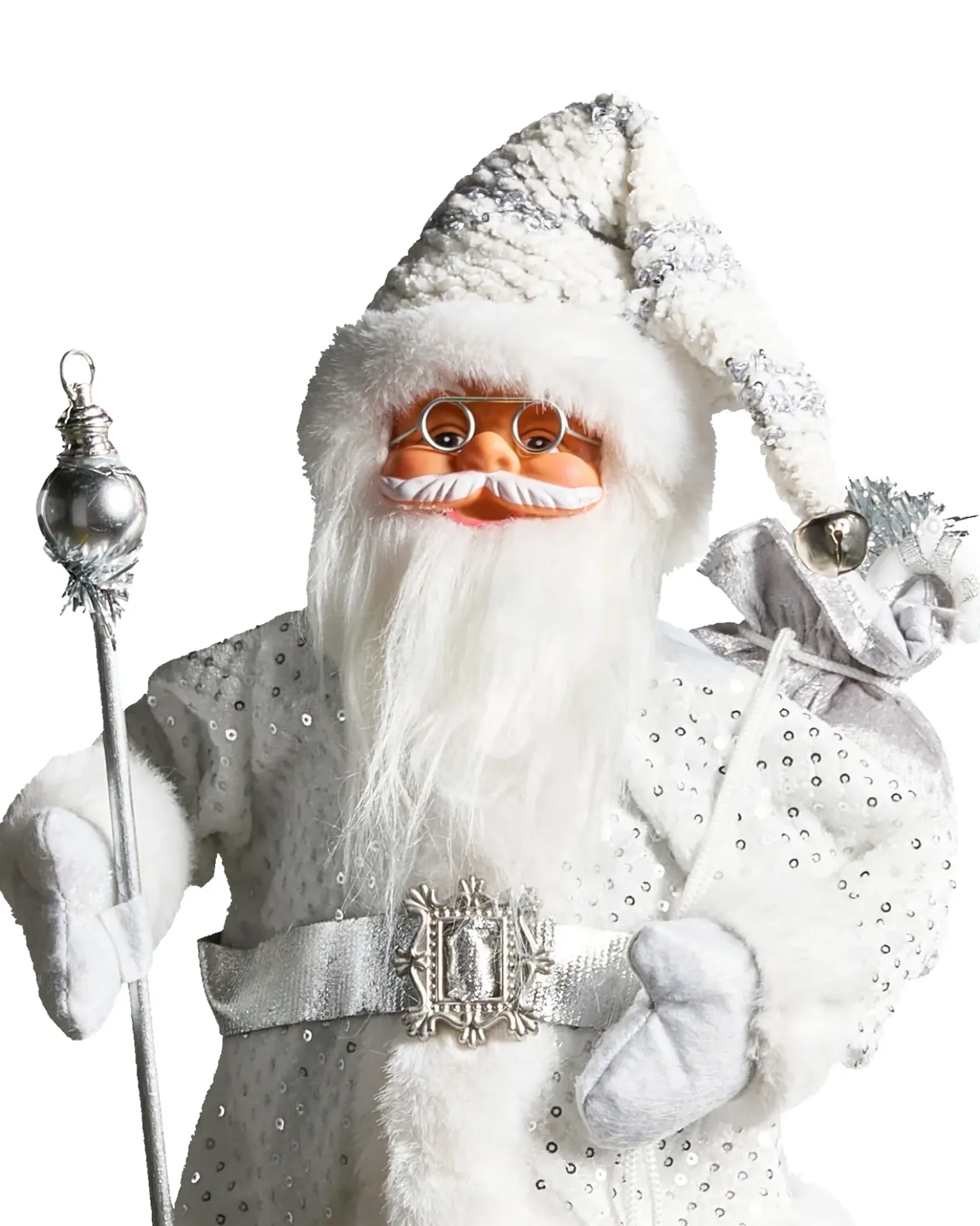 Decorazione natalizia NELAUG Babbo Natale 48 cm Argento