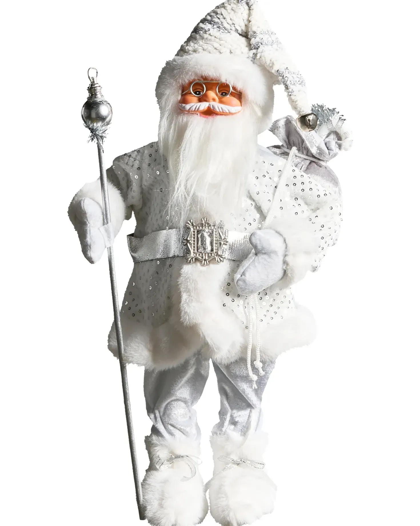 Decorazione natalizia NELAUG Babbo Natale 48 cm Argento
