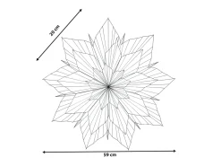 Decorazione natalizia OSTERAN Stella 59 cm Rosa