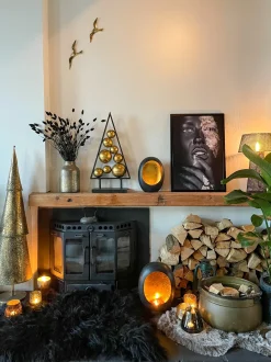 Decorazione natalizia RANUA Albero di Natale 65 cm Oro