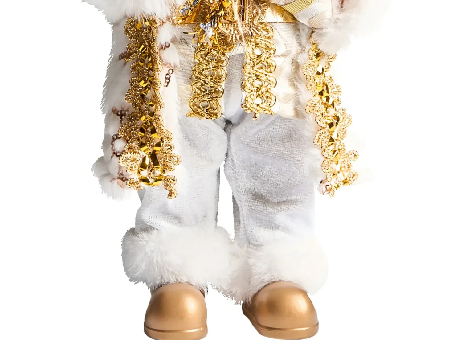 Decorazione natalizia STRAUMSFJORDEN Babbo Natale 40 cm Bianco/Oro