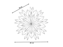 Decorazione natalizia SVEDAN Stella 60 cm Bianco sporco