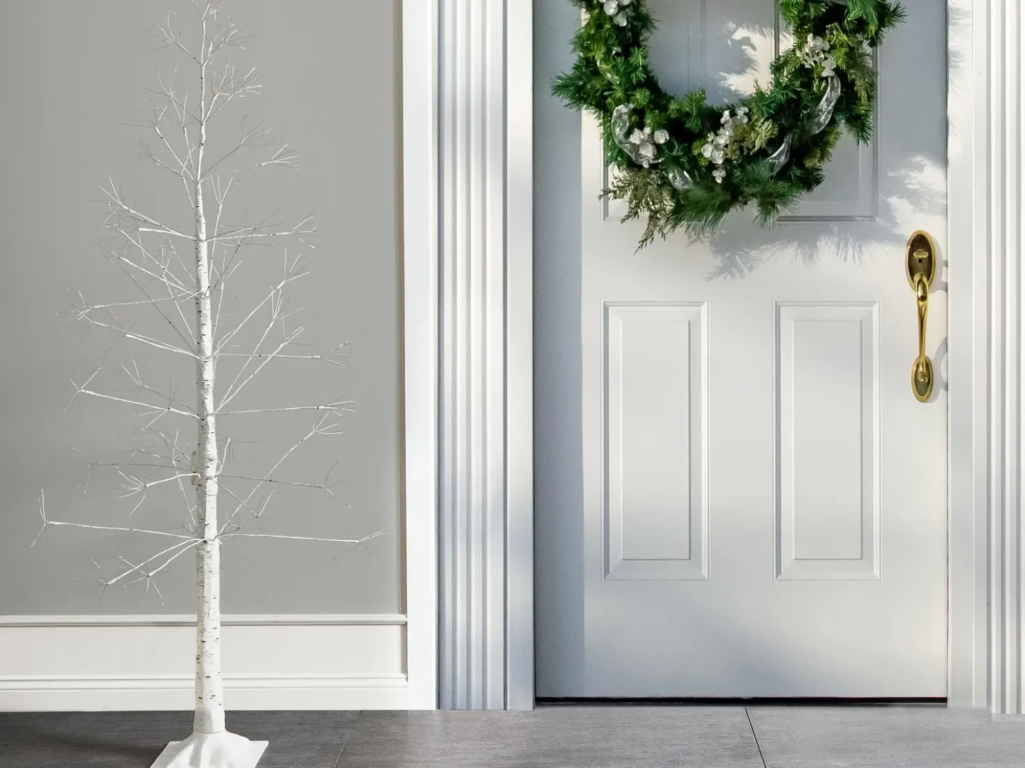Decorazione per esterni LED ALBIONI Albero 180 cm Bianco