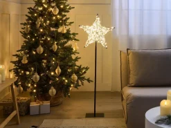 Decorazione per esterni LED SANNAN Stella 110 cm Nero