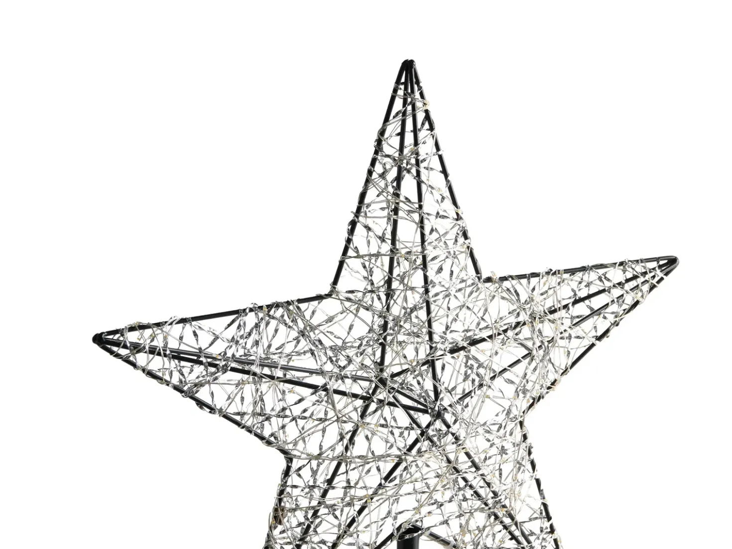 Decorazione per esterni LED SANNAN Stella 110 cm Nero
