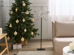 Decorazione per esterni LED SANNAN Stella 110 cm Nero