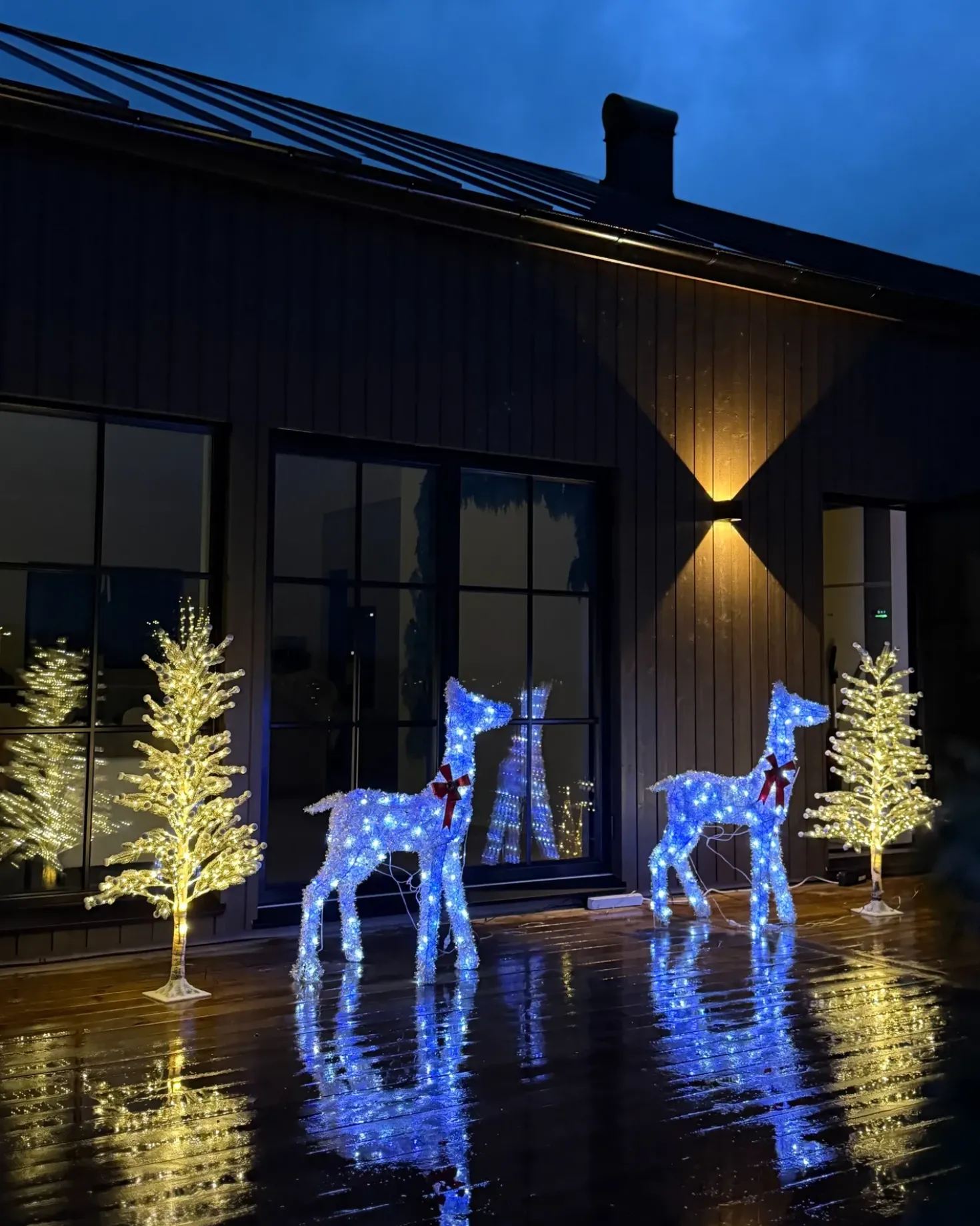 Decorazione per esterni LED AURENNE Cervo 110 cm Bianco