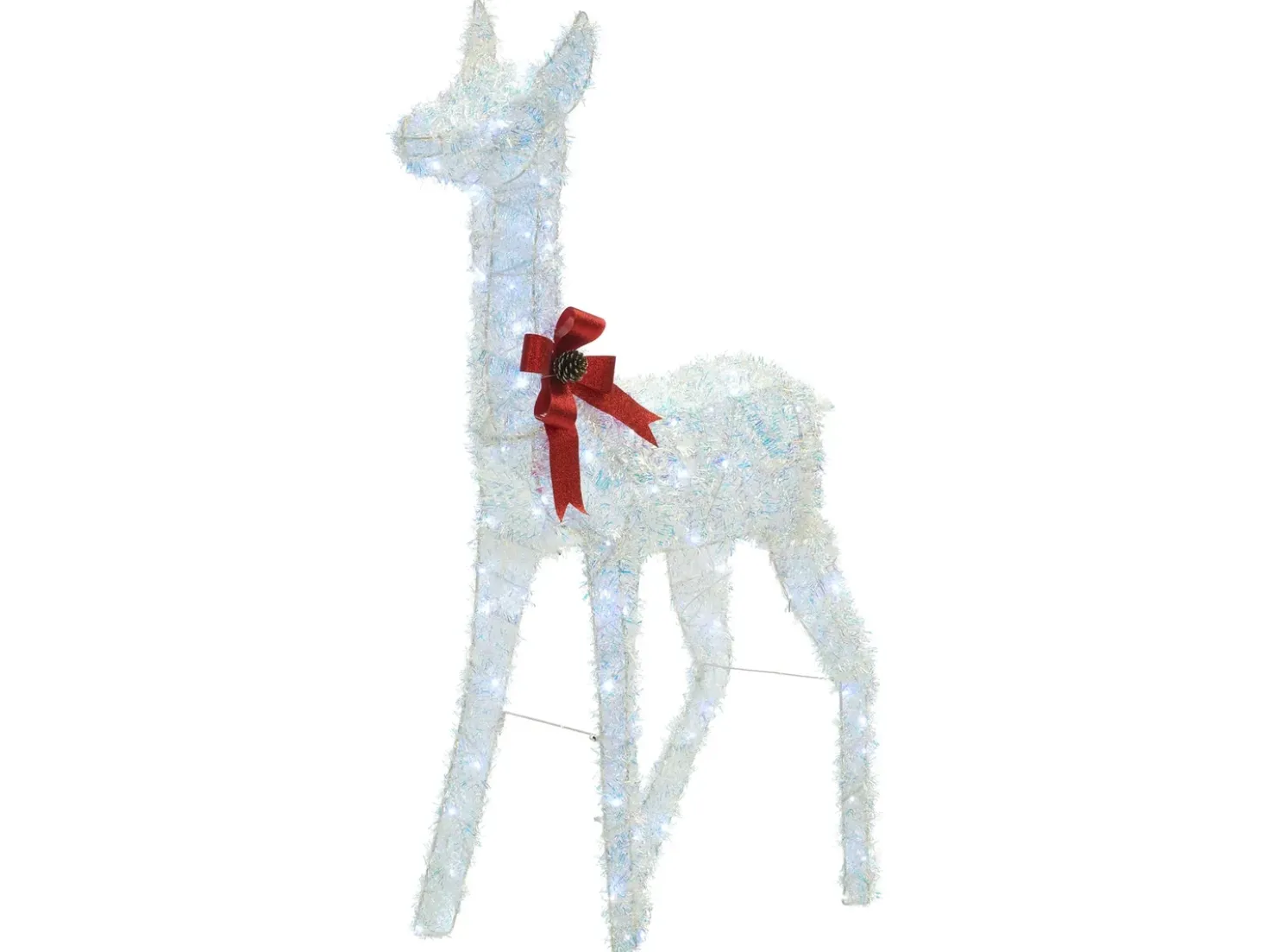 Decorazione per esterni LED AURENNE Cervo 110 cm Bianco