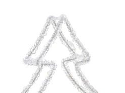 Decorazione per esterni LED OLBOAN Albero di Natale 34 cm Bianco