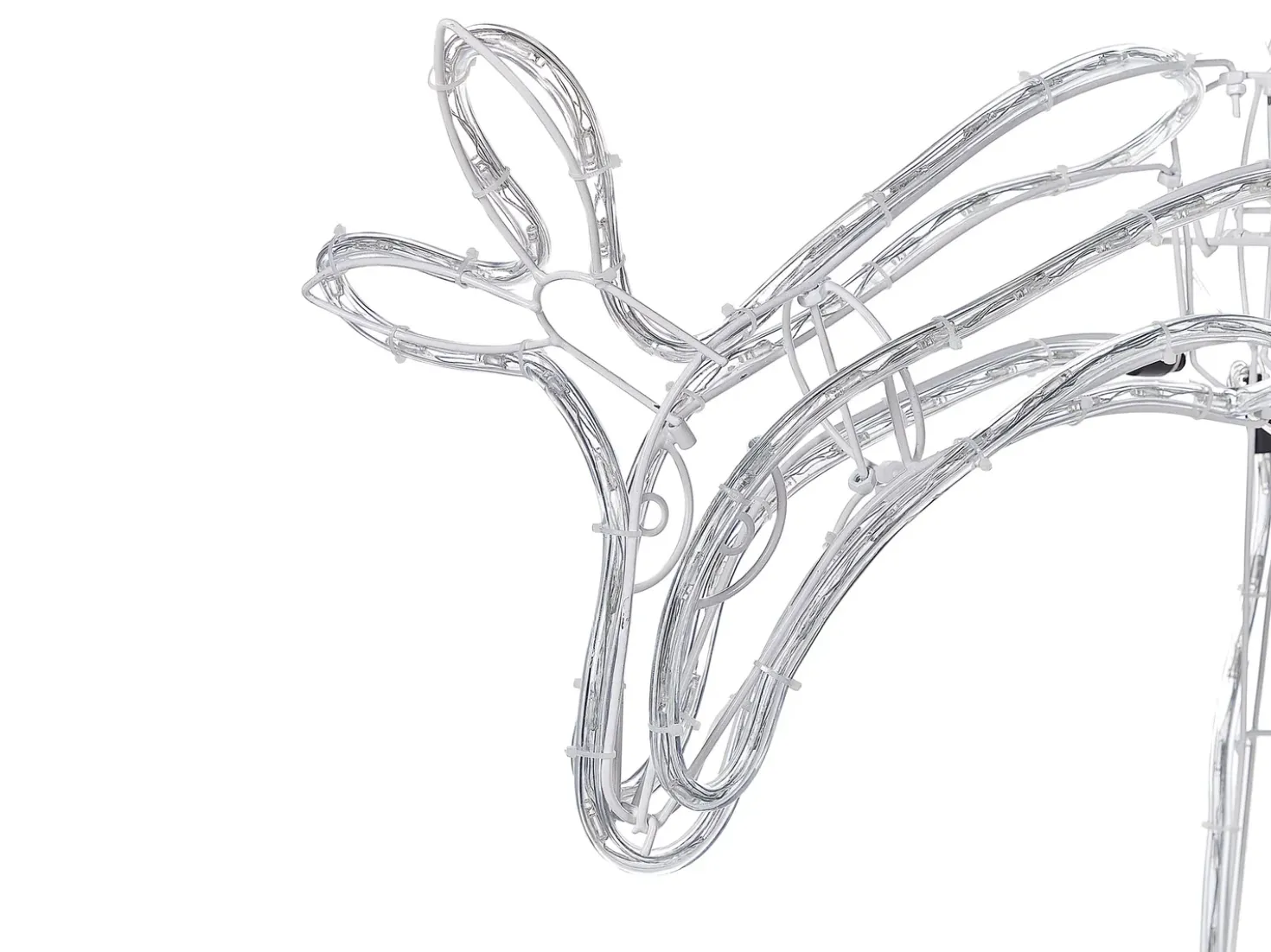 Decorazione per esterni LED KRISTNES Capriolo animato 53 cm Bianco
