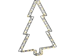 Decorazione per esterni LED LOFSEN Albero di Natale 45/35/25 cm Nero
