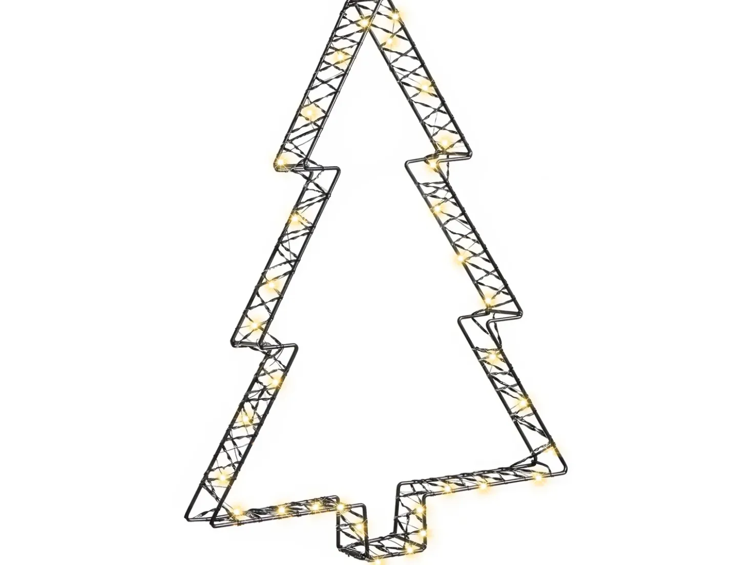 Decorazione per esterni LED LOFSEN Albero di Natale 45/35/25 cm Nero