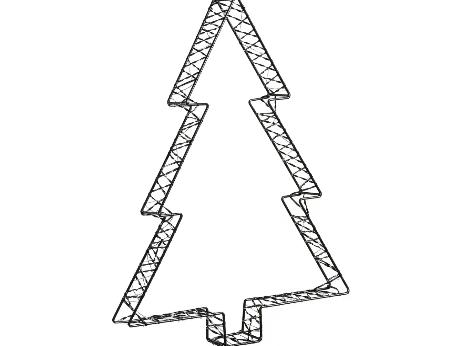 Decorazione per esterni LED LOFSEN Albero di Natale 45/35/25 cm Nero