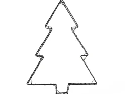 Decorazione per esterni LED LOFSEN Albero di Natale 45/35/25 cm Nero