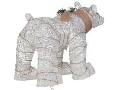 Decorazione per esterni LED SIVULA Orso 34 cm Bianco
