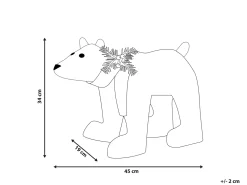 Decorazione per esterni LED SIVULA Orso 34 cm Bianco