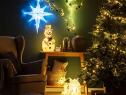 Decorazione per esterni LED SIVULA Orso 34 cm Bianco