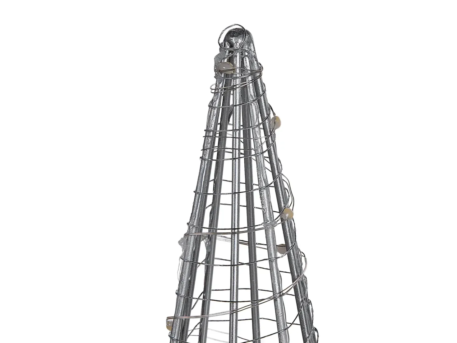 Decorazione per esterni LED PUKSALA Albero di Natale 60 cm Argento