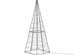 Decorazione per esterni LED PUKSALA Albero di Natale 60 cm Argento