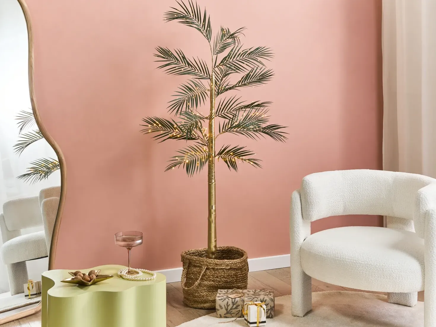 Decorazione per esterni LED PALJAVESI Albero 175 cm Oro