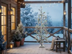 Decorazione per esterni LED TORSA Albero 180 cm Verde