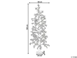 Decorazione per esterni LED TORSA Albero 180 cm Verde