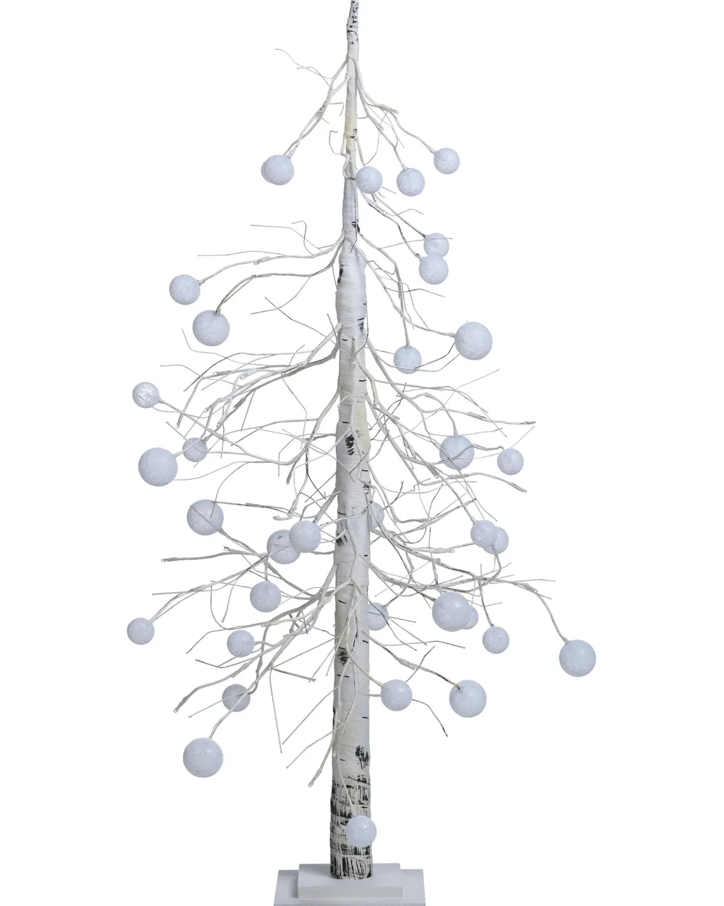 Decorazione per esterni LED HOLAR Albero di Natale 122 cm Bianco