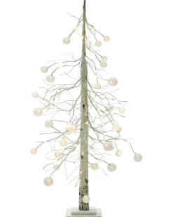 Decorazione per esterni LED HOLAR Albero di Natale 122 cm Bianco
