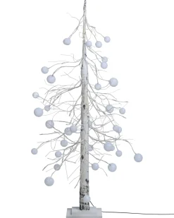 Decorazione per esterni LED HOLAR Albero di Natale 122 cm Bianco