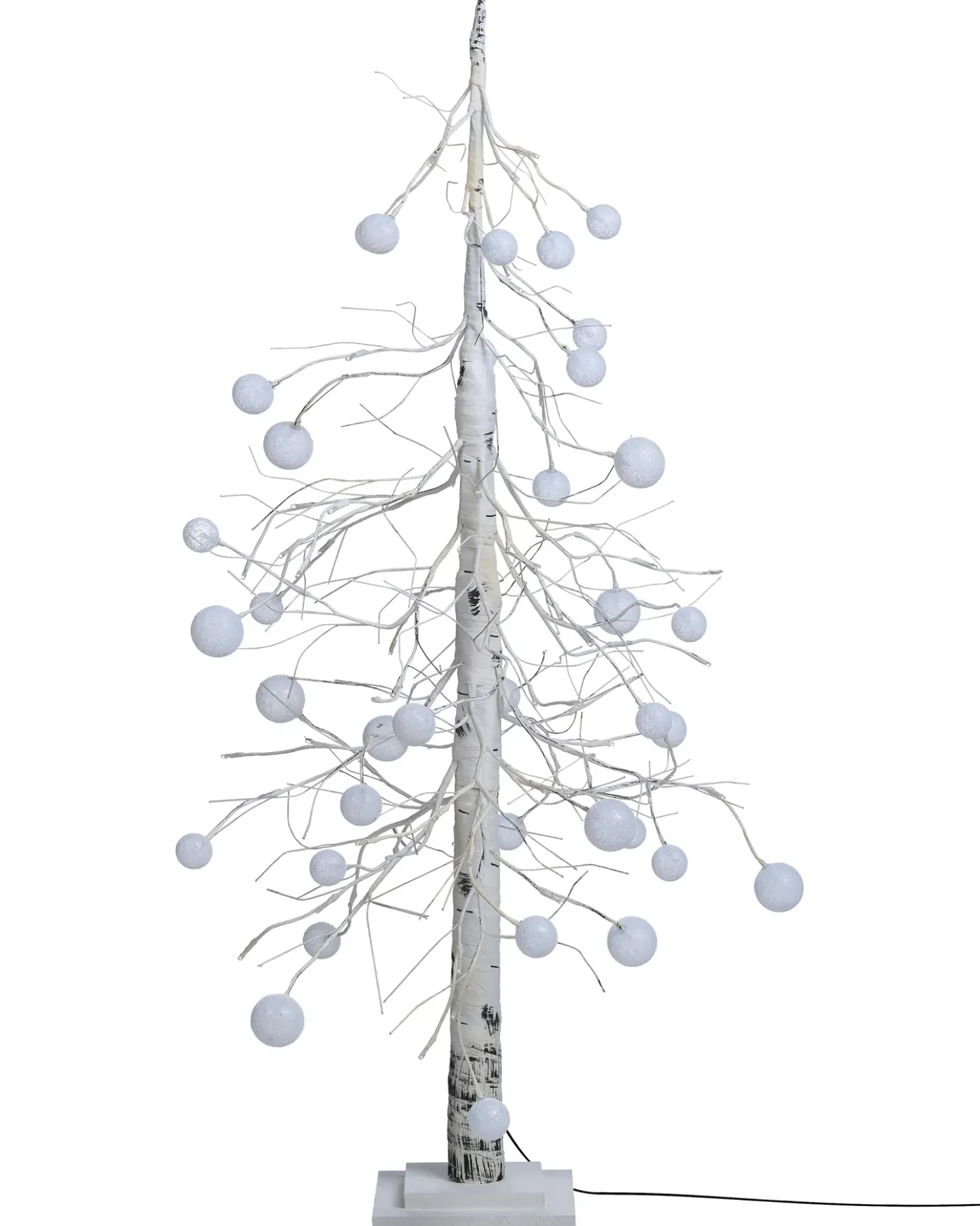 Decorazione per esterni LED HOLAR Albero di Natale 122 cm Bianco
