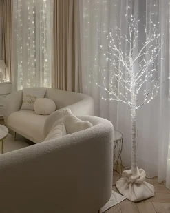 Decorazione per esterni LED LAPPI Albero di Natale 190 cm Bianco