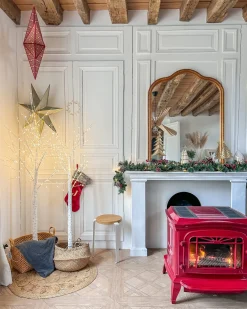 Decorazione per esterni LED LAPPI Albero di Natale 190 cm Bianco