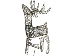 Decorazione per esterni LED RAVSJON Renna 58 cm Nero